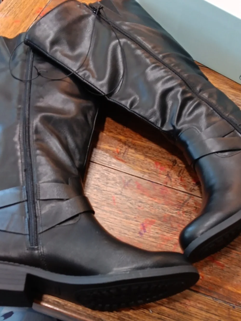 Blue Sol Black Women's Knee-High Riding Boots